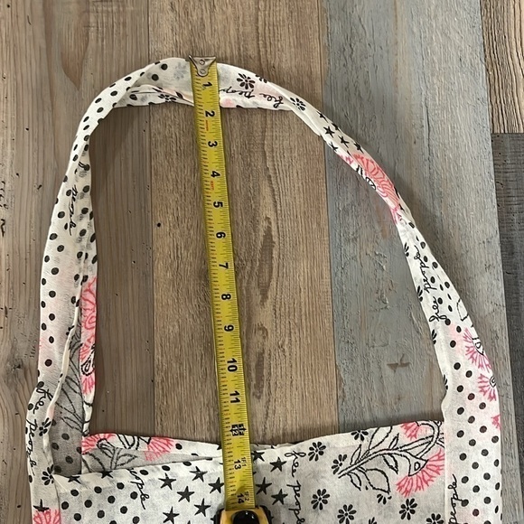 Free People Bag Gauze Boho Reusable Shopping Tote Floral - Picture 7 of 8
